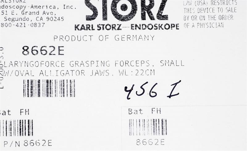 Storz Laryngoforce Grasping Forceps | 8662E | CincyMed