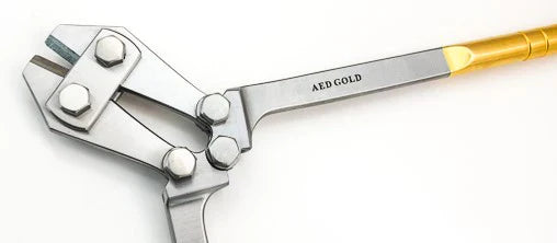 TC Gold Side Cutter, Ribbed Grips, 12inch Double Action | 21-3080 | CincyMed