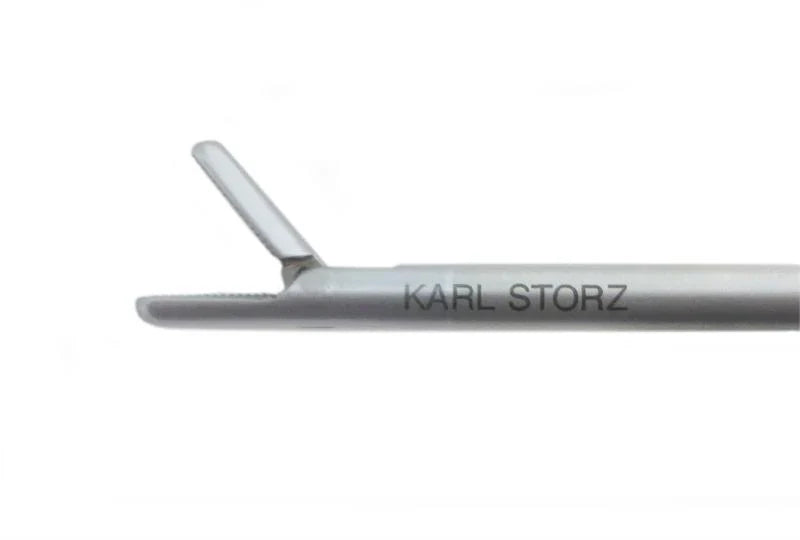 Storz Swolin Needle Holder, Convex/Concave, F/4.0 Suture with Ratchet | 26173SL - Needle Holder | CincyMed