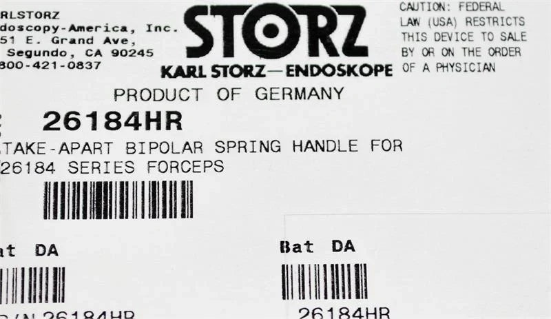 Storz Bipolar Sping Handle | 26184HR - Laparoscopic Bipolars | CincyMed