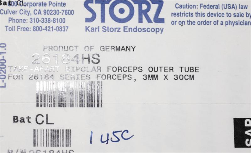 Storz Take-Apart Bipolar Forceps Outer Tube | 26184HS - Laparoscopic Bipolars | CincyMed