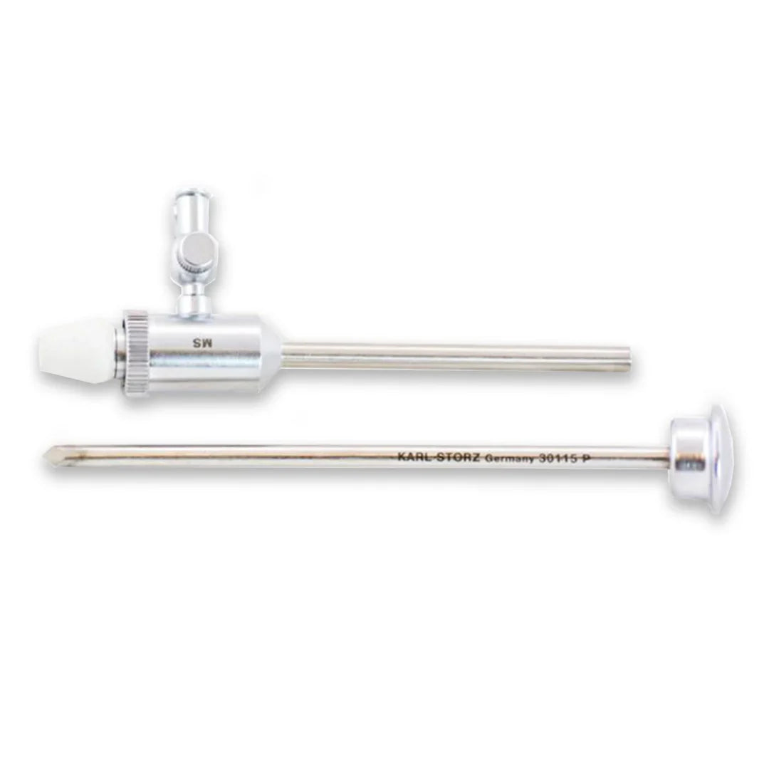 Storz Pyramidal Trocar and Cannula w/ Automatic Valve, 4.5mm | 30115KP - Laparoscope | CincyMed