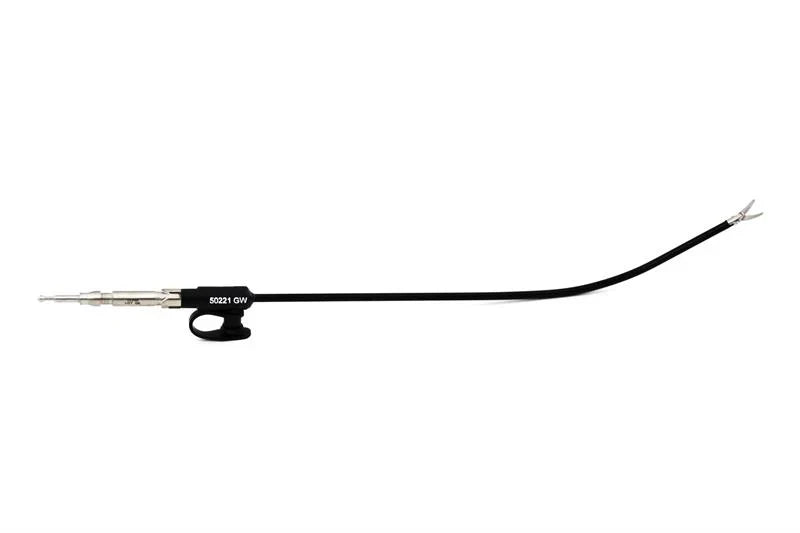 Storz Click Line Tube and Horizontal Opening Scissor Insert, 3mm Curved | 50221GW - Laparoscopic Forceps | CincyMed