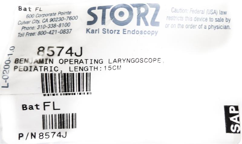 Storz Benjamin Operating Laryngoscope | 8574J - Laryngoscope | CincyMed