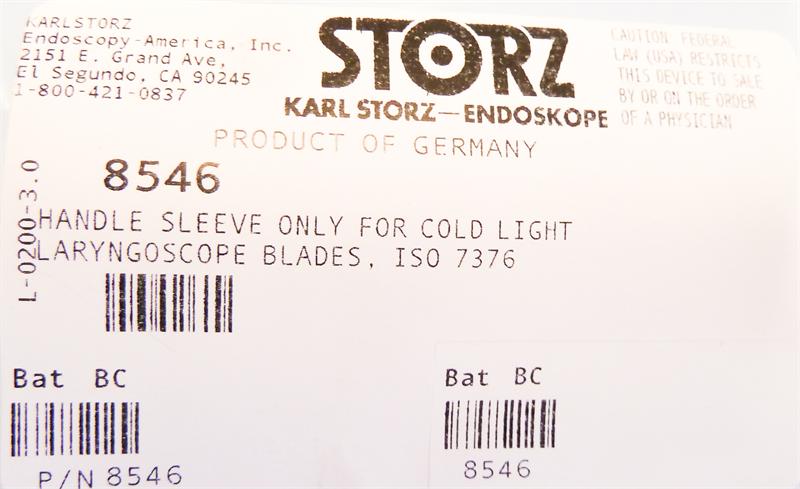 Storz Handle Sleeve | 8546 - Laryngoscope | CincyMed