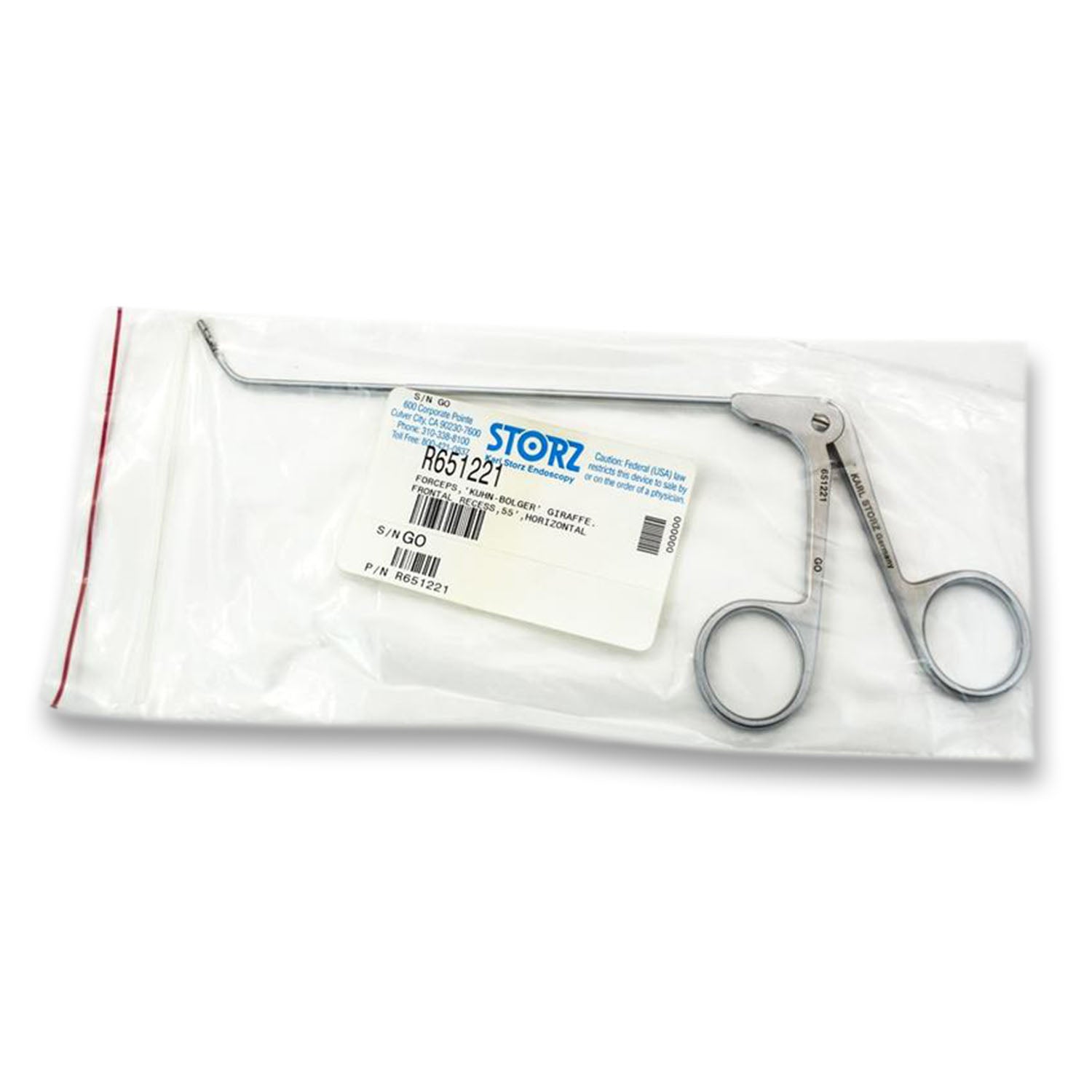 Storz Kuhn Bolger Giraffe Forceps, 2mm Jaw | 651221 - Sinus Forceps | CincyMed