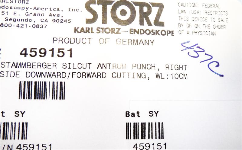 Storz Stammberger Silcut Antrum Punch, Right Side | 459151 - Sinus Forceps | CincyMed