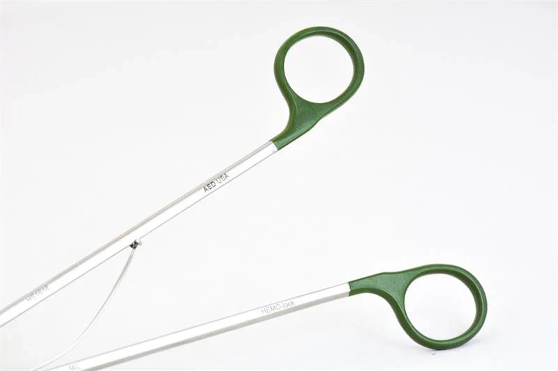 Green M/L Hemo-Lock Forcep | HS1618 - Laparoscopic Forceps | CincyMed