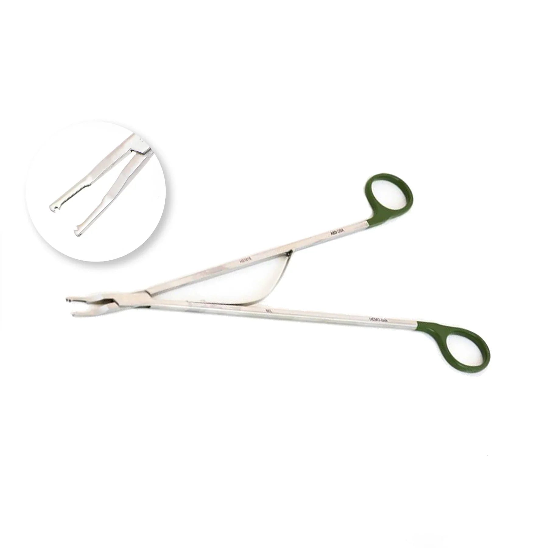 Green M/L Hemo-Lock Forcep | HS1618 - Laparoscopic Forceps | CincyMed