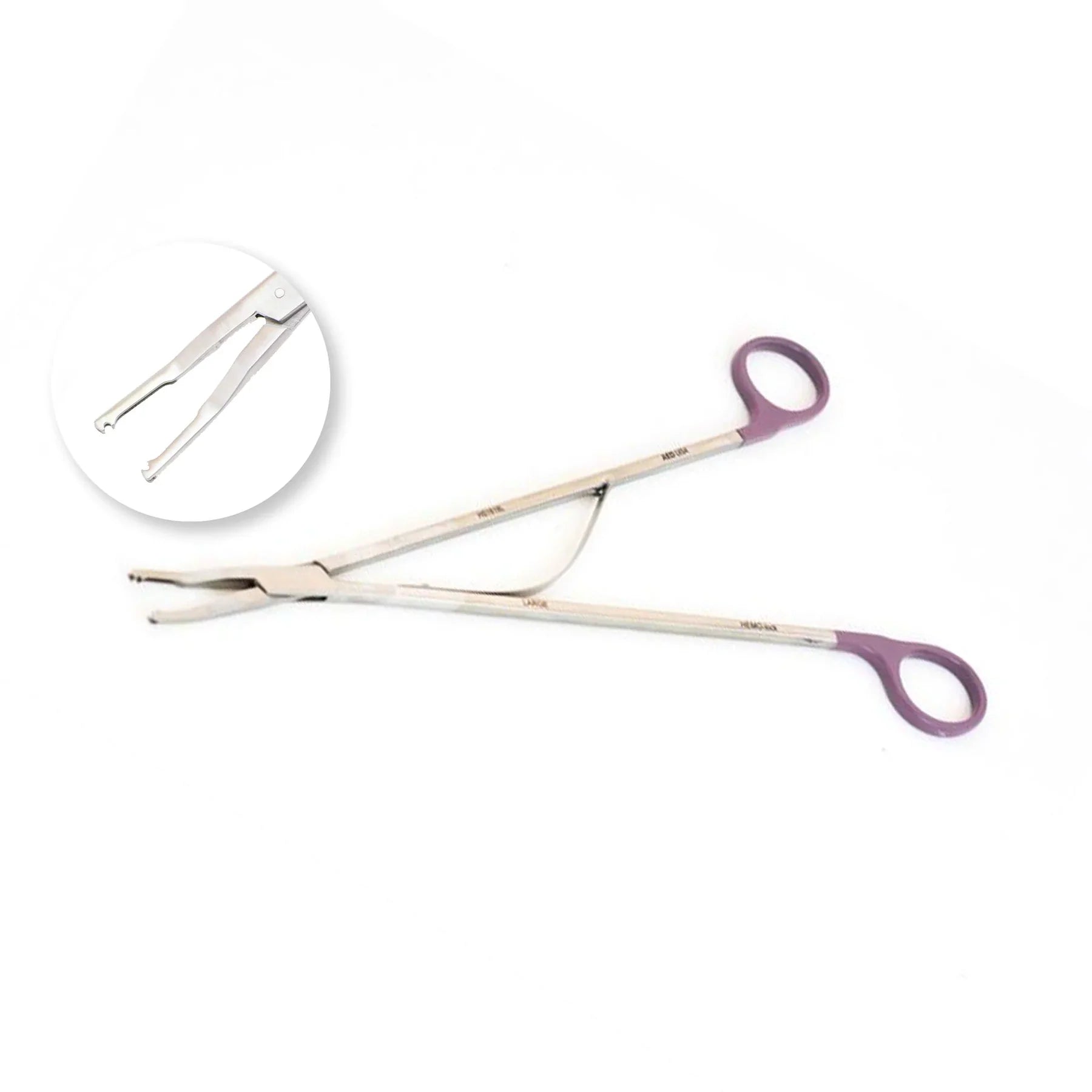 Purple Large Hemo-Lock Forcep - Laparoscopic Forceps | CincyMed