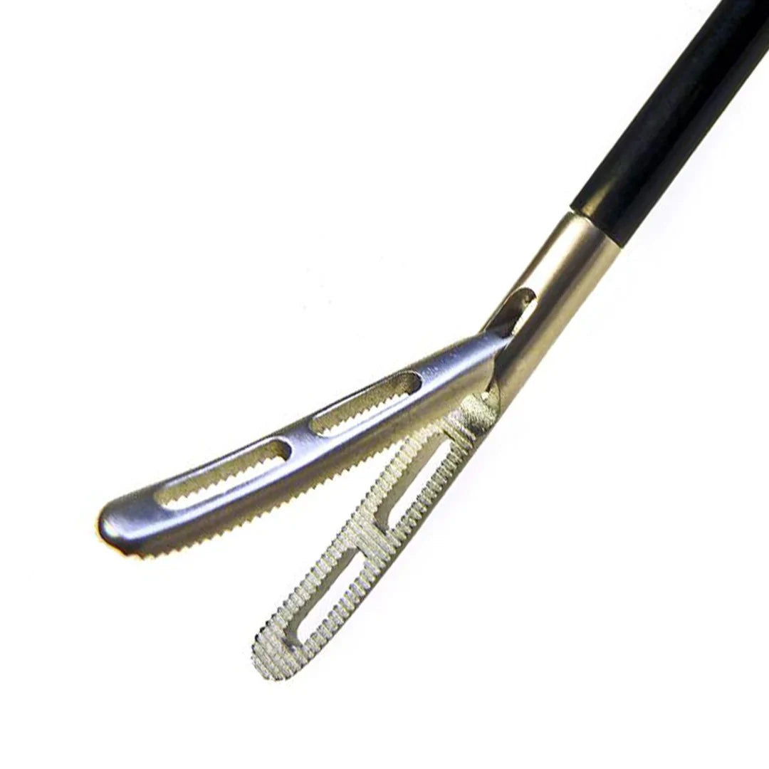 Precise Fenestrated Curved Grasper Single Action 22mm Jaw | P1312 - Laparoscopic Forceps | CincyMed