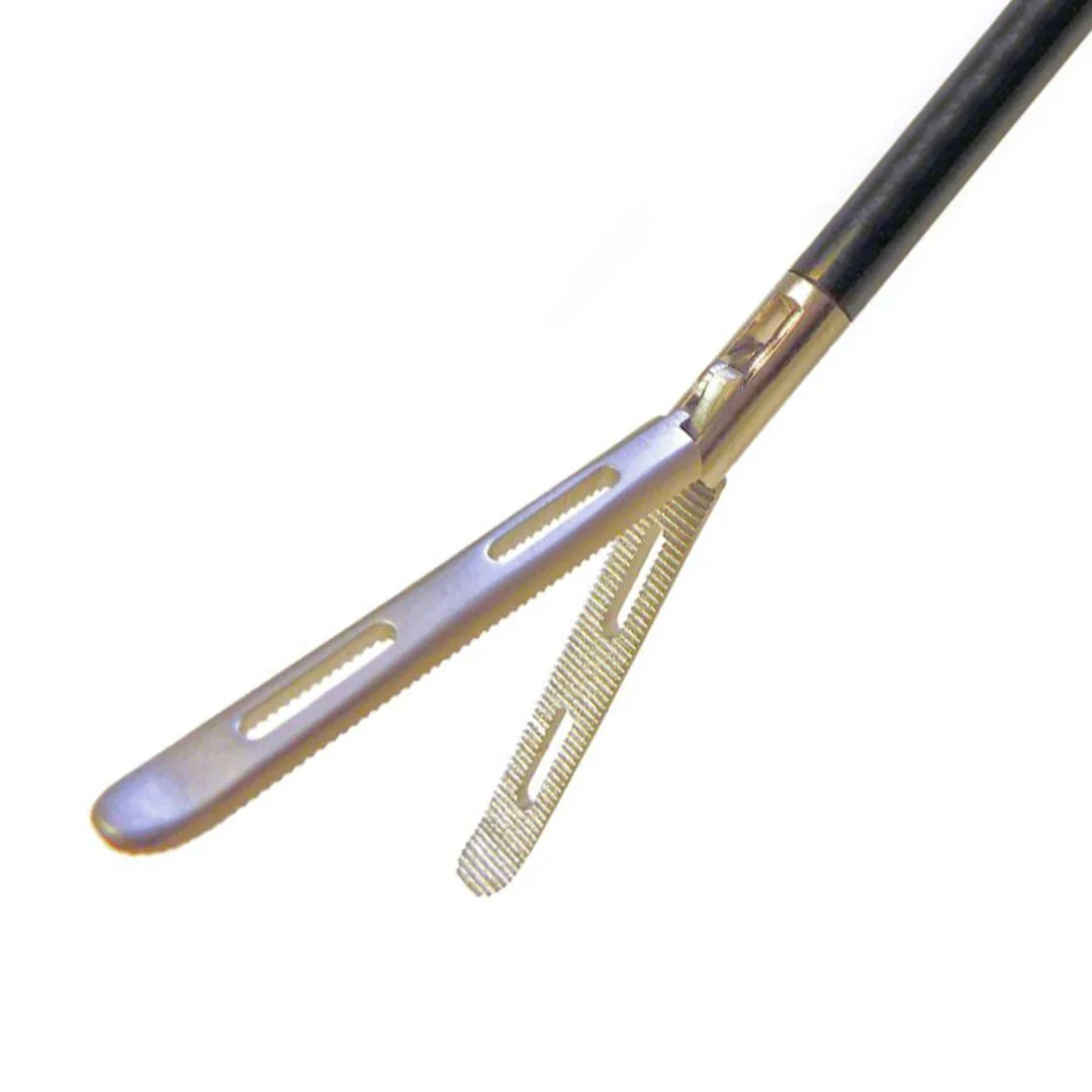 Precise Fenestrated Curved Grasper Double Action 32mm Jaw | P1313 - Laparoscopic Forceps | CincyMed