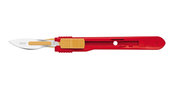Size 24 Swann Morton Non Sterile Safety Scalpel Retractable - Scalpels | CincyMed
