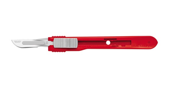 Size 20 Swann Morton Sterile Saftey Scalpel Retractable - Blades | CincyMed