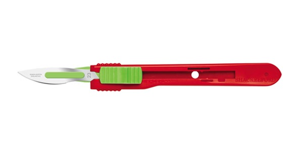 Size 23 Swann Morton Non Sterile Safety Scalpel Retractable - Scalpels | CincyMed