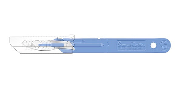 Size 23 Sterile Safety Scalpel (Retracting Guard) - Blades | CincyMed