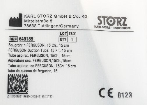 Storz Ferguson Suction Tube 15Fr - WL 15cm | 649185 - Trocar & Cannula | CincyMed